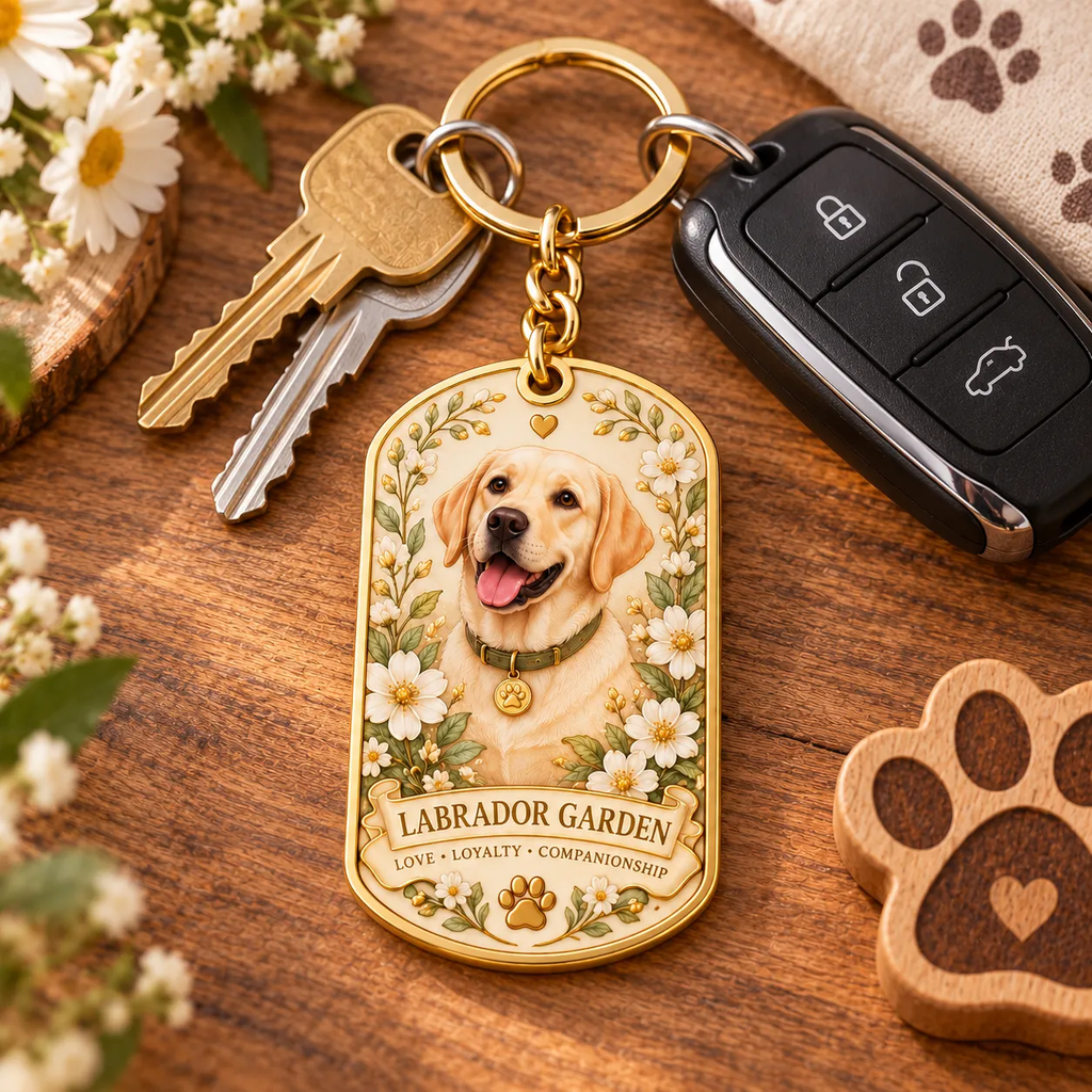 Labrador Garden Keychain Collection