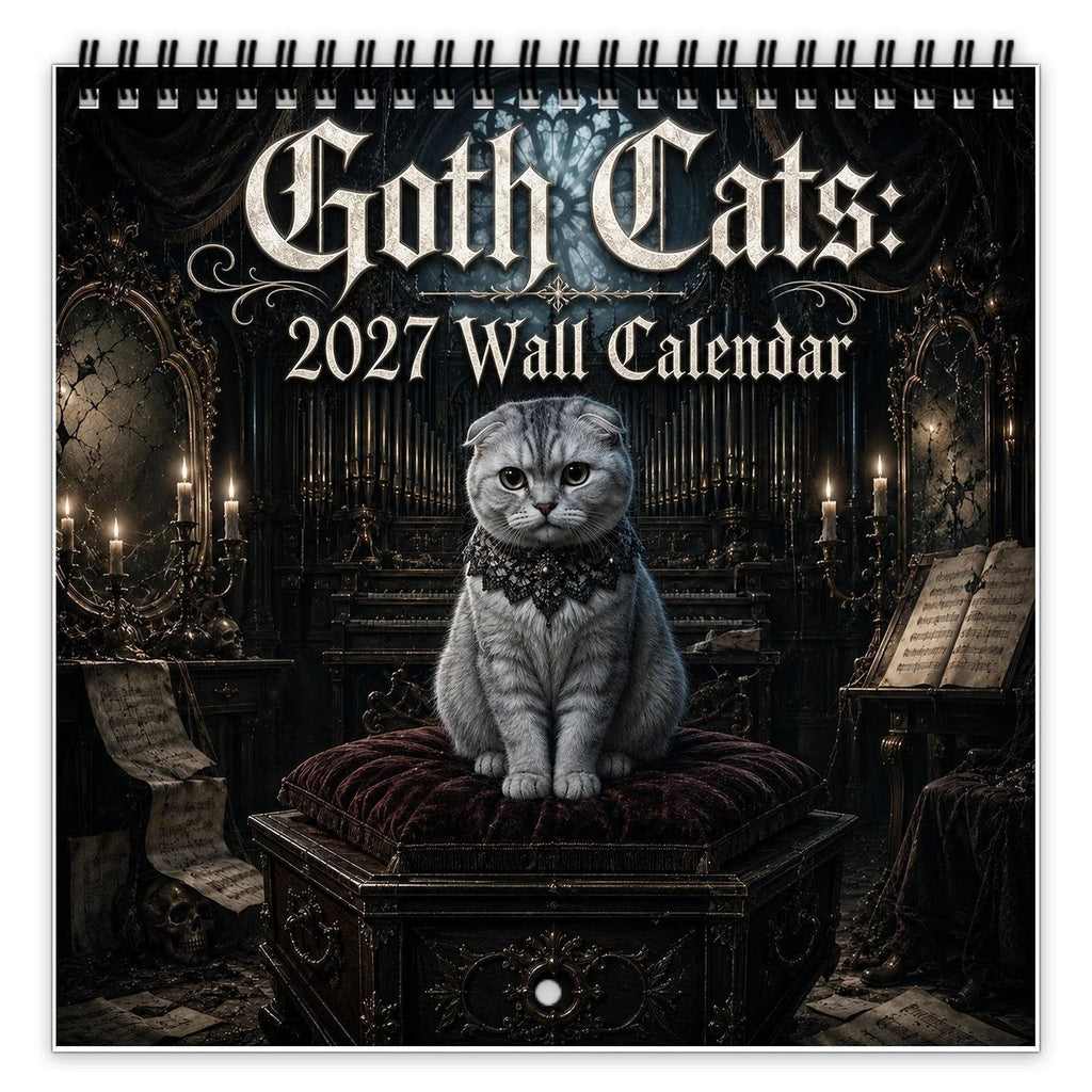 2027 Gothic Cat Wall Calendar