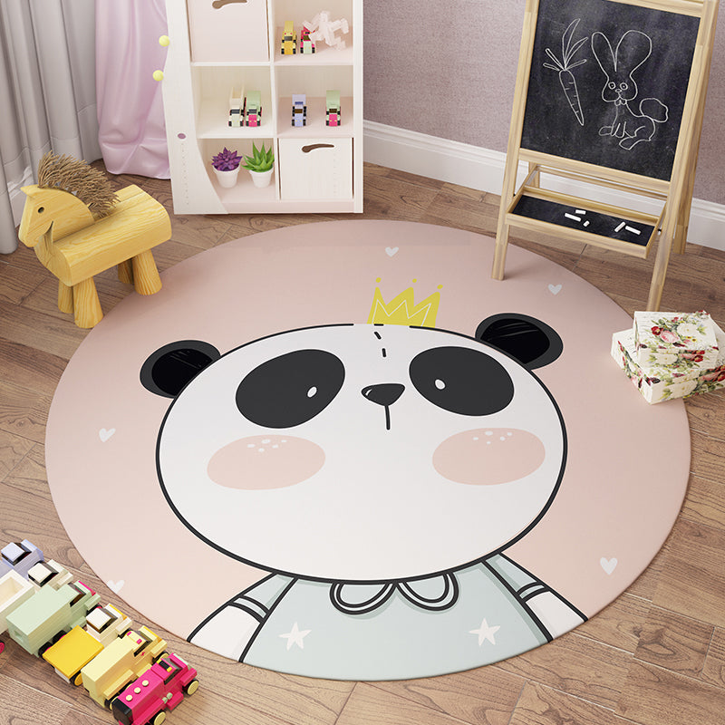 Sikunuo | Beautiful Children's Room Carpet Colorful Cartoon Printed Indoor Carpet Polypropylene Pet-Friendly Machine Washable Carpet