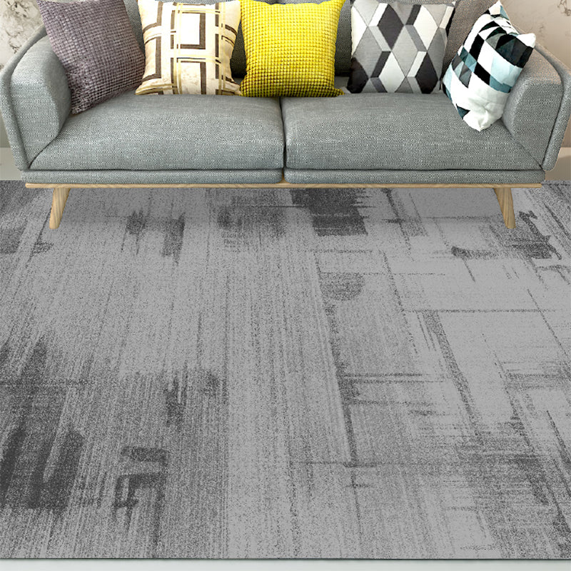 Sikunuo | Natural living room rug multicolored abstract pattern rug cotton blend easy care washable pet-friendly rug