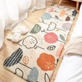Sikunuo | Relaxing Children's Carpet Multicolored Plant Pattern Indoor Carpet Polyester Non-Slip Backing Easy Care Carpet