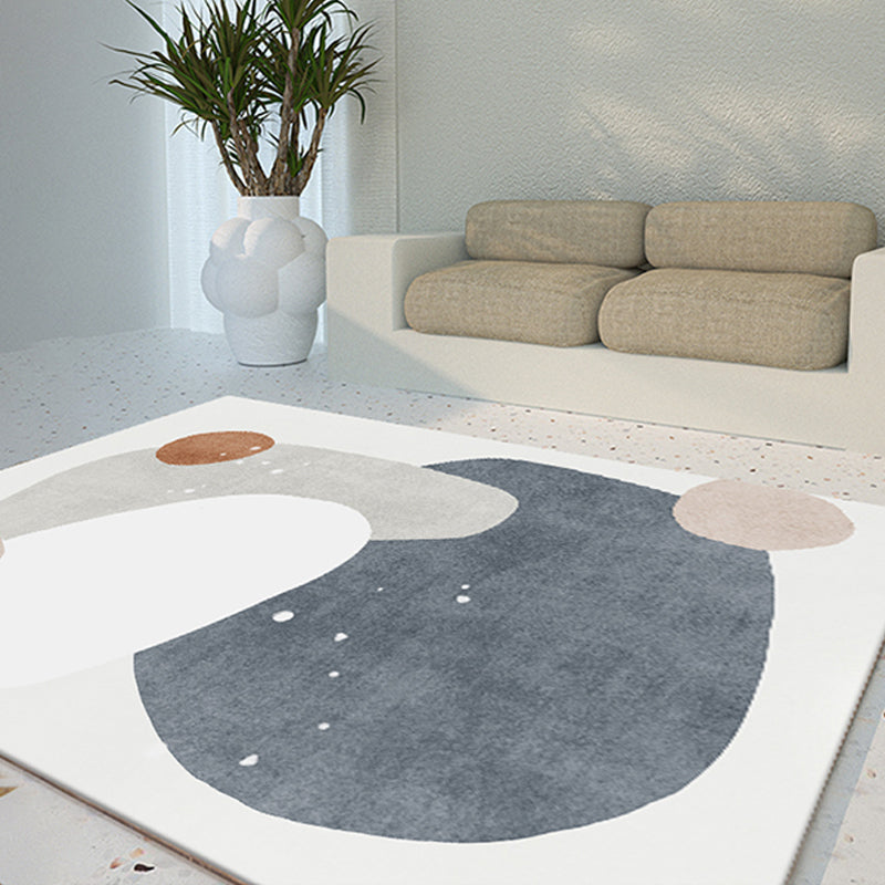 Sikunuo | New geometric print carpet multicolored cotton blend carpet easy care pet-friendly indoor carpet for rooms
