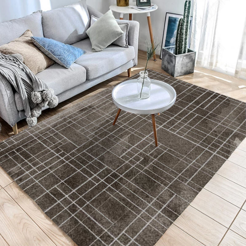 Sikunuo | Southwest Geo Pattern Rug Multicolored Polyester Area Rug Easy Care Pet Friendly Washable Area Rug for Rooms
