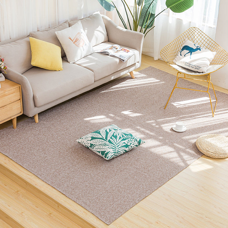 Sikunuo | Land bedroom carpet multicolored solid color carpet cotton pet friendly easy to maintain indoor carpet with tassels