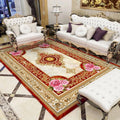 Sikunuo | Olden Parlor Rug Multicolored Floral Pattern Rug Synthetic Maintenance Friendly Stain Resistant Washable Rug