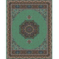 Sikunuo | Multicolored Retro Carpet Polypropylene Flower Pattern Carpet pet-friendly machine washable Indoor Carpet for Living Room