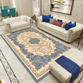 Sikunuo | Retro Living Room Carpet Multicolor Flower Pattern Berber Carpet Polyester Non-Slip Backing Pet-Friendly Carpet