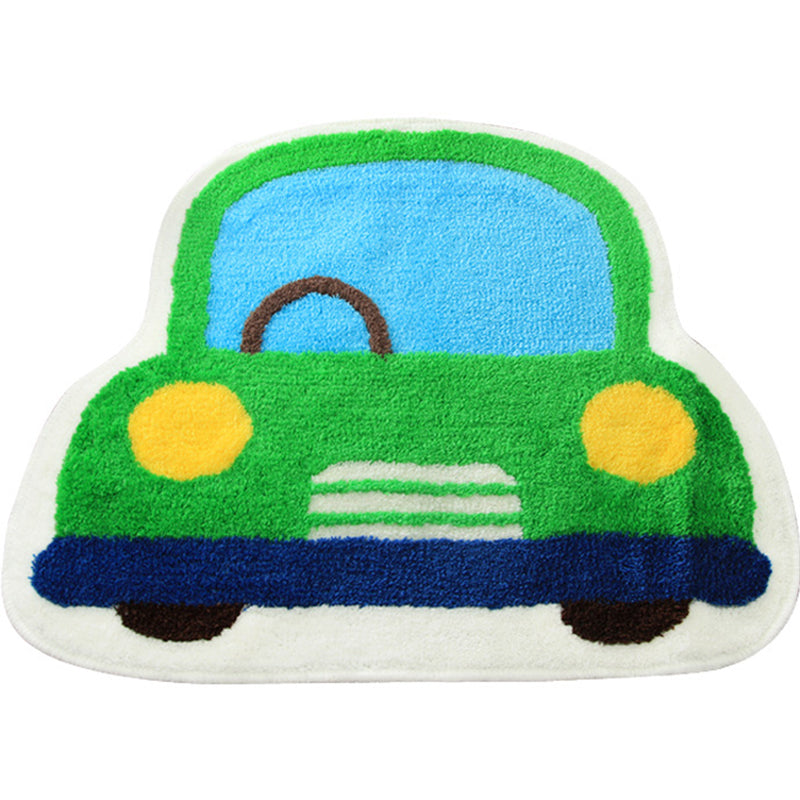 Sikunuo | Creative Children’s Room Rug Multicolored 3D Pressed Indoor Rug Cotton Blend Non-Slip Pet Friendly Area Rug