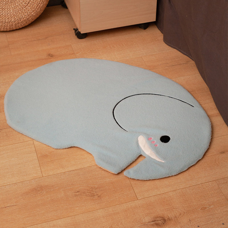 Sikunuo | Cozy Bedroom Rug Multi-Colored Cartoon Printed Rug Made of Lambswool With Non-Slip Backing Pet-Friendly Indoor Rug