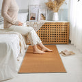 Sikunuo | Rustic Solid Color Rug Multi-Color Jute Indoor Rug Non-Slip Backing Pet Friendly Easy Care Area Group for Bedroom