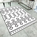 Sikunuo | Simple living room carpet Multifunctional colored geometric pattern Indoor carpet Non-slip backing Pet friendly rug
