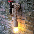 Sikunuo | 1-Light Faucet Wall Lamp Industrial Black Iron Wall Light Fixture with Cord Plug
