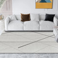 Sikunuo | Formal Living Room Rug Multicolor One Stage Color Indoor Rug Synthetic Non-Slip Back Pet Friendly Area Rug