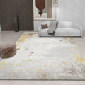 Sikunuo | Modern abstract print carpet Multicolor polypropylene area rug non-slip backing pet-friendly area rug for room