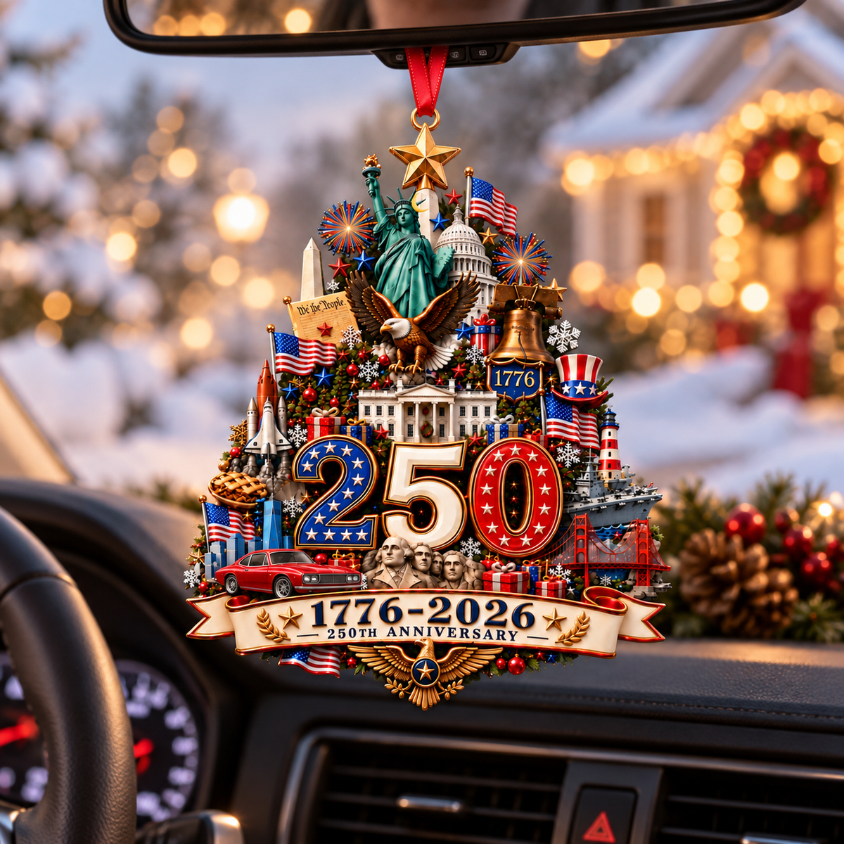 2026 250th Anniversary Christmas Ornament