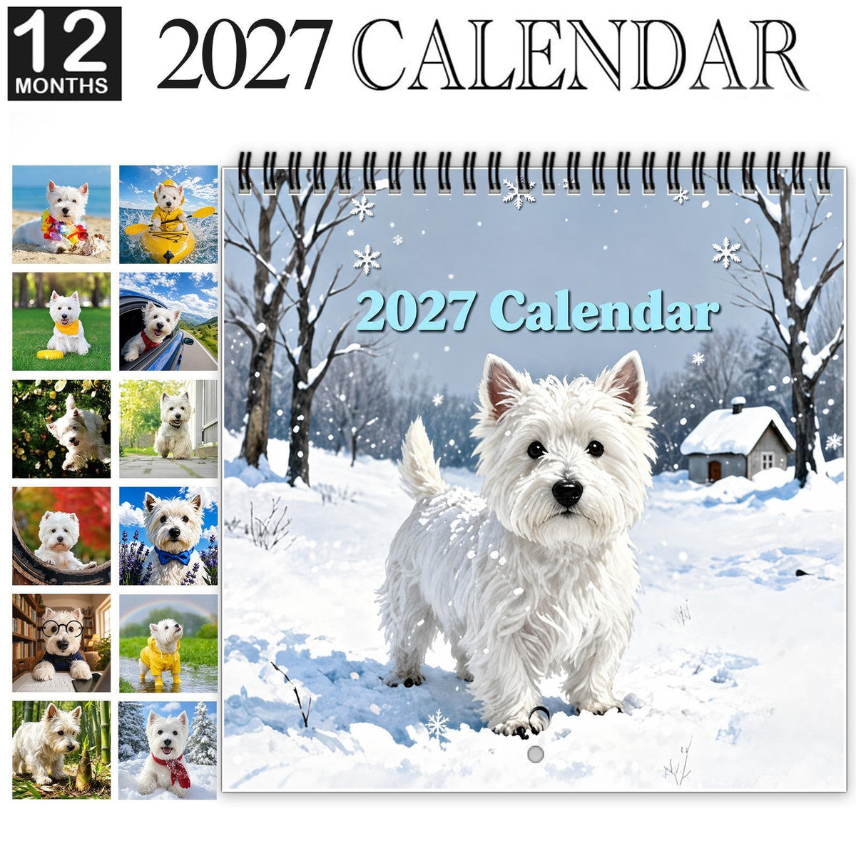 2027 West Highland White Terrier Calendar
