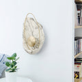 Sikunuo | Resin Shell-Shaped Wall Light Single Head Modern Metal LED Wall Light in White/Black Light