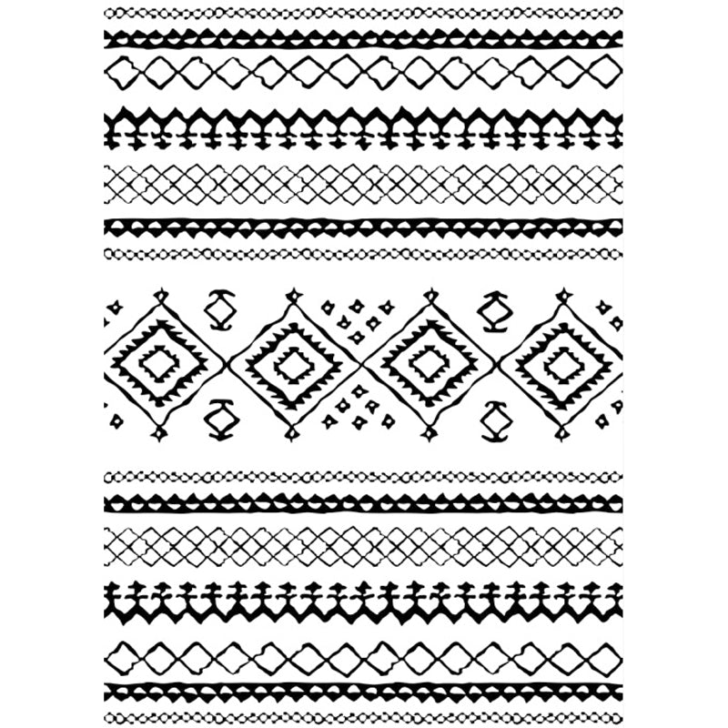 Sikunuo | Diamond geometric southwest rug for bedroom synthetic pet-friendly area rug in black and white