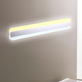 Sikunuo | 31.5"/39"/47" Width linear makeup mirror light modern acrylic LED bathroom light above the mirror with reflector