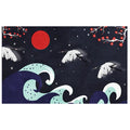 Sikunuo | Nordic Crane Pattern Rug Multi-Color Synthetic Area Rug Pet-Friendly Easy Maintenance Stain-Resistant Carpet for Room