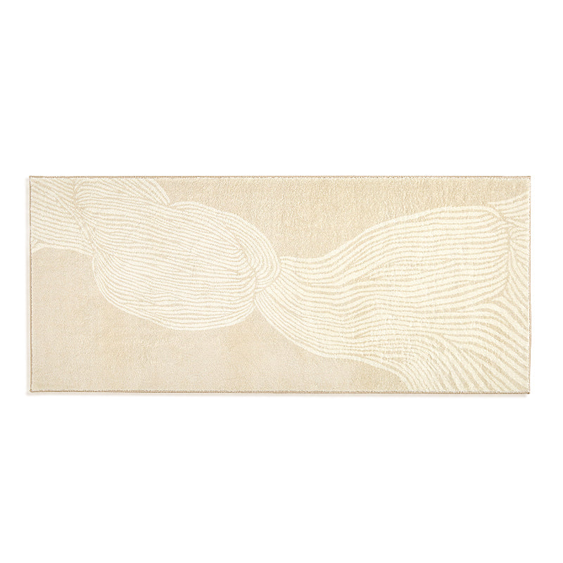 Sikunuo | Simplicity Striped Printed Rug Multi-Color Superfiber Area Rug Non-Slip Stain-Resistant Easy Care Indoor Rug for Home