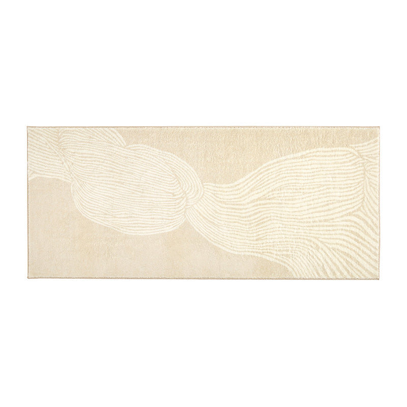 Sikunuo | Simplicity Striped Printed Rug Multi-Color Superfiber Area Rug Non-Slip Stain-Resistant Easy Care Indoor Rug for Home