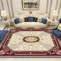 Sikunuo | Multicolor Modern Rug Polyester Floral Print Area Rug Non-Slip Backing Stain Resistant Indoor Rug for the Living Room
