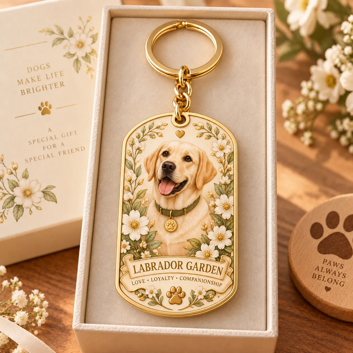 Labrador Garden Keychain Collection