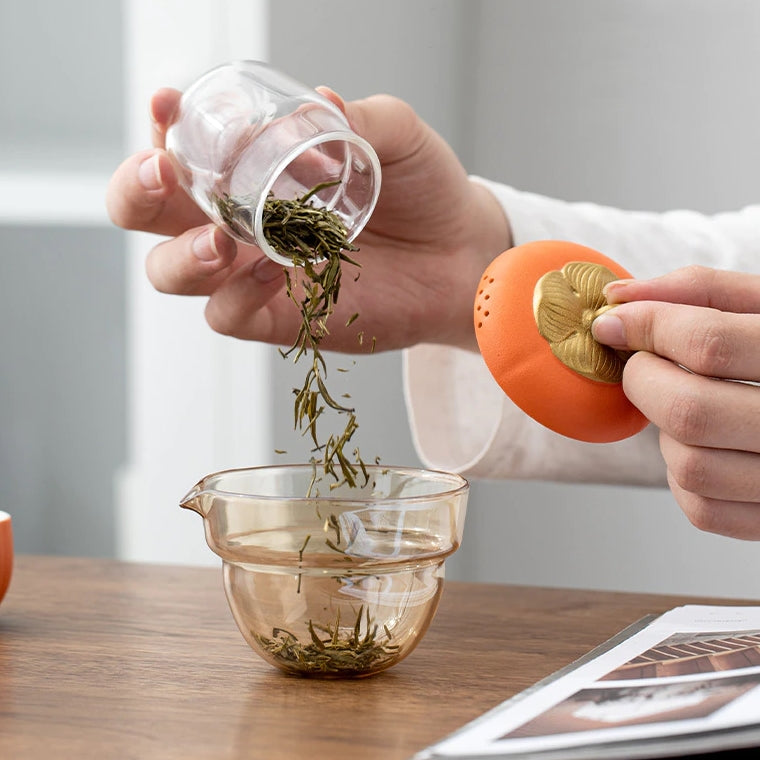 Sikunuo | Mini Pumpkin Ceramic Teapot Set