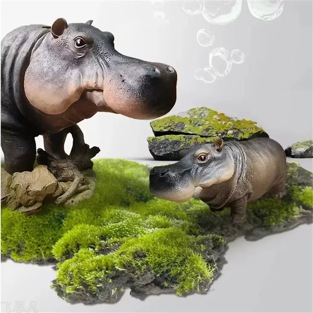 Sikunuo | Mini Hippo Decorative Fish Tank Air Bubbler
