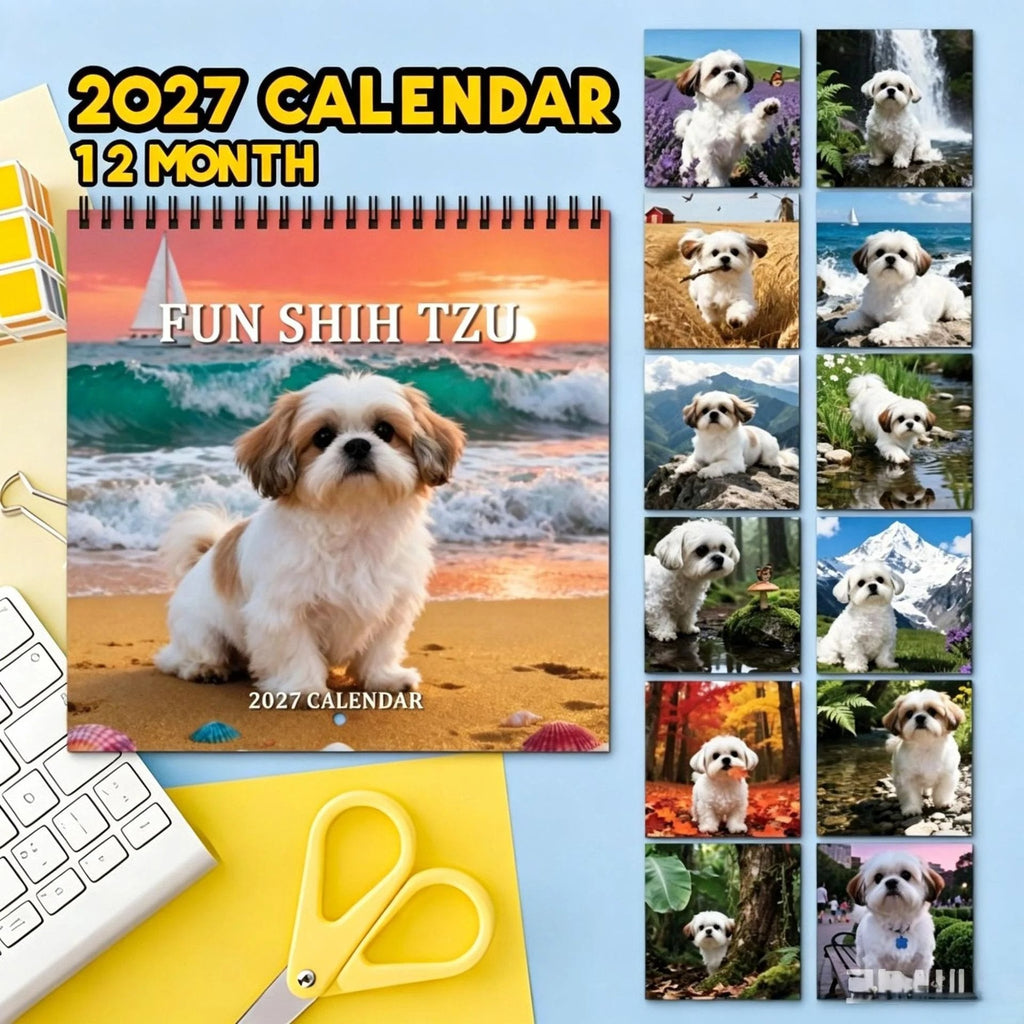 2027 Cute Shih Tzu Calendar