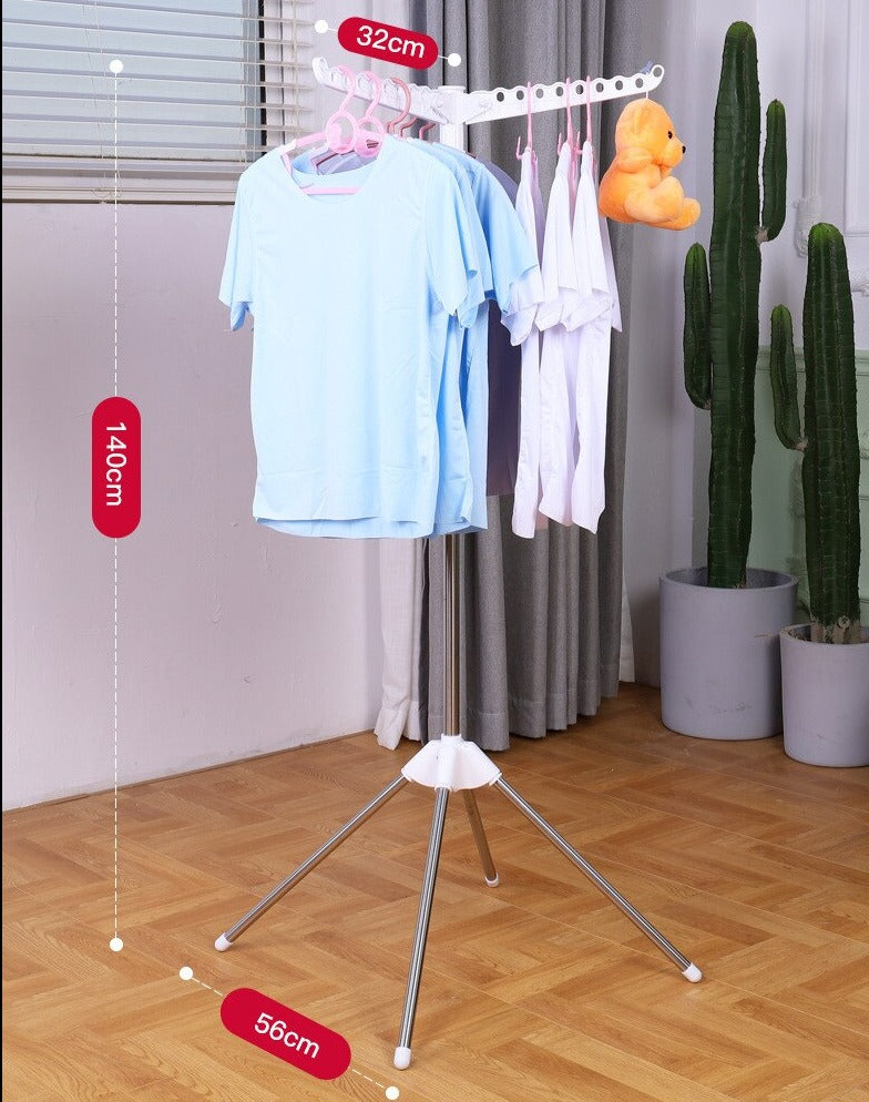 Sikunuo | Portable Stainless Steel Triangle Clothes Drying Hanger