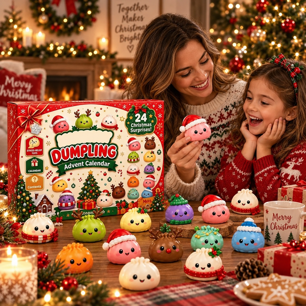 🎄 24-Day Squishy Advent Calendar – A New Christmas Surprise Every Day