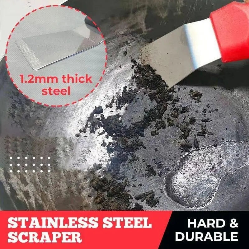 Sikunuo | Multifunctional Stainless Steel Kitchen Scraper – Effortless Deep Cleaning