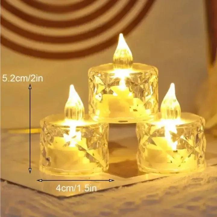 Sikunuo | Crystal LED Candle – Flameless, Safe & Stylish