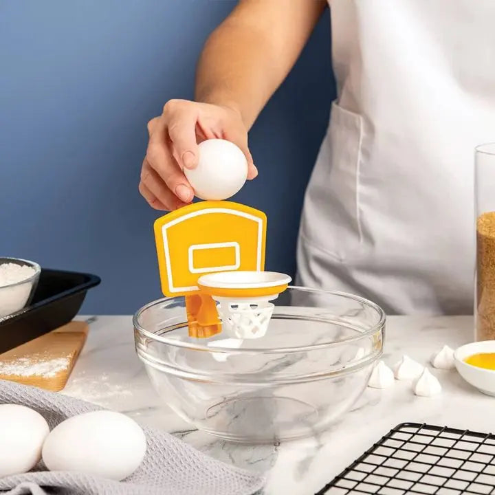 Sikunuo | 2+2 | Basketball Egg Yolk Separator – Fun & Easy Kitchen Tool