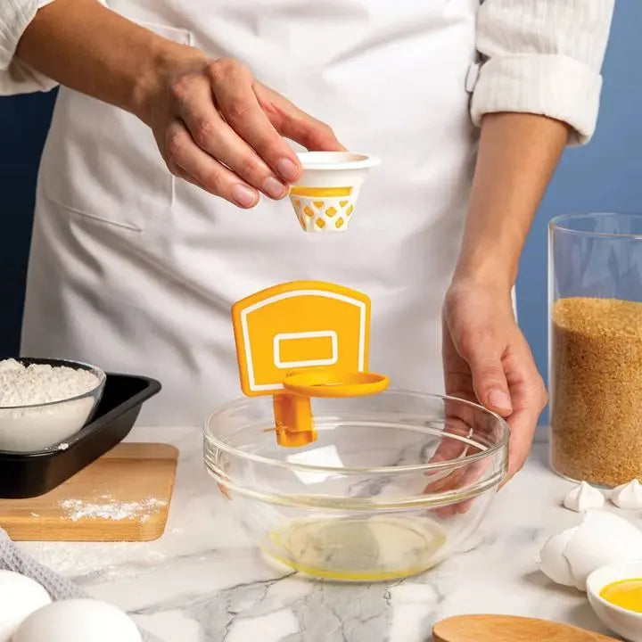 Sikunuo | 2+2 | Basketball Egg Yolk Separator – Fun & Easy Kitchen Tool