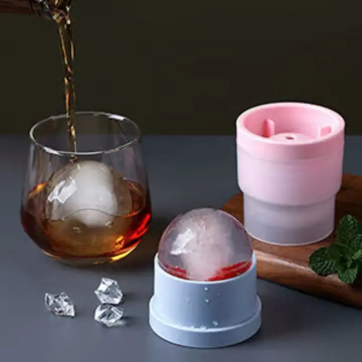 Sikunuo | 2+2 | Ice ball molds for cocktails – Slow melting & stackable