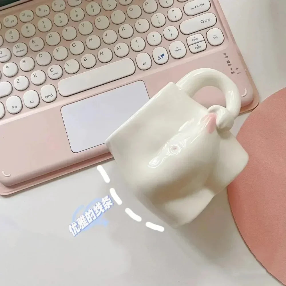 Sikunuo | Big Belly Fat Ceramic Coffee Mug