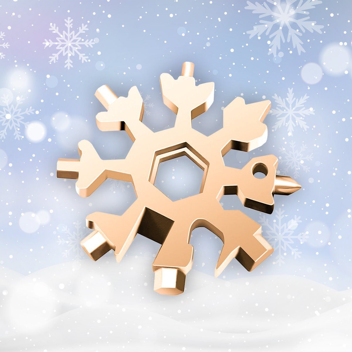 Sikunuo | Snowflake - MultiTool 18-in-1 Stainless Steel Portable for Outdoor Adventures