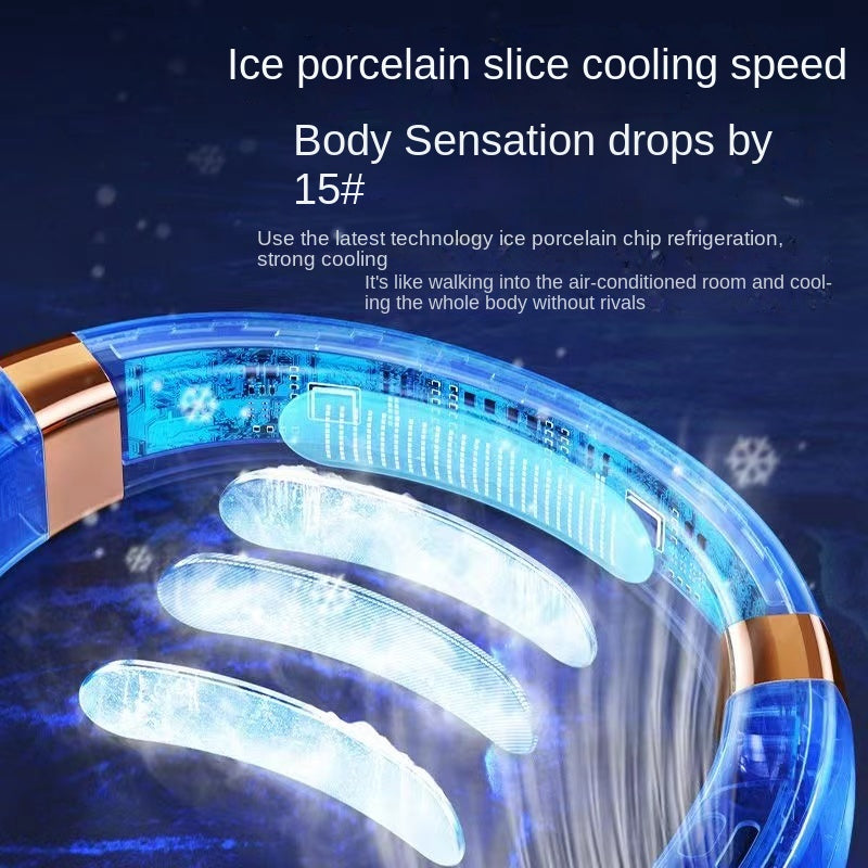 Sikunuo | Digital Display Wearable Neck Fan