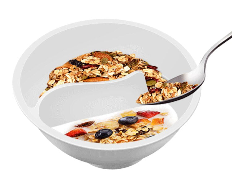 Sikunuo | Creative Separated Double Bowls With Handle