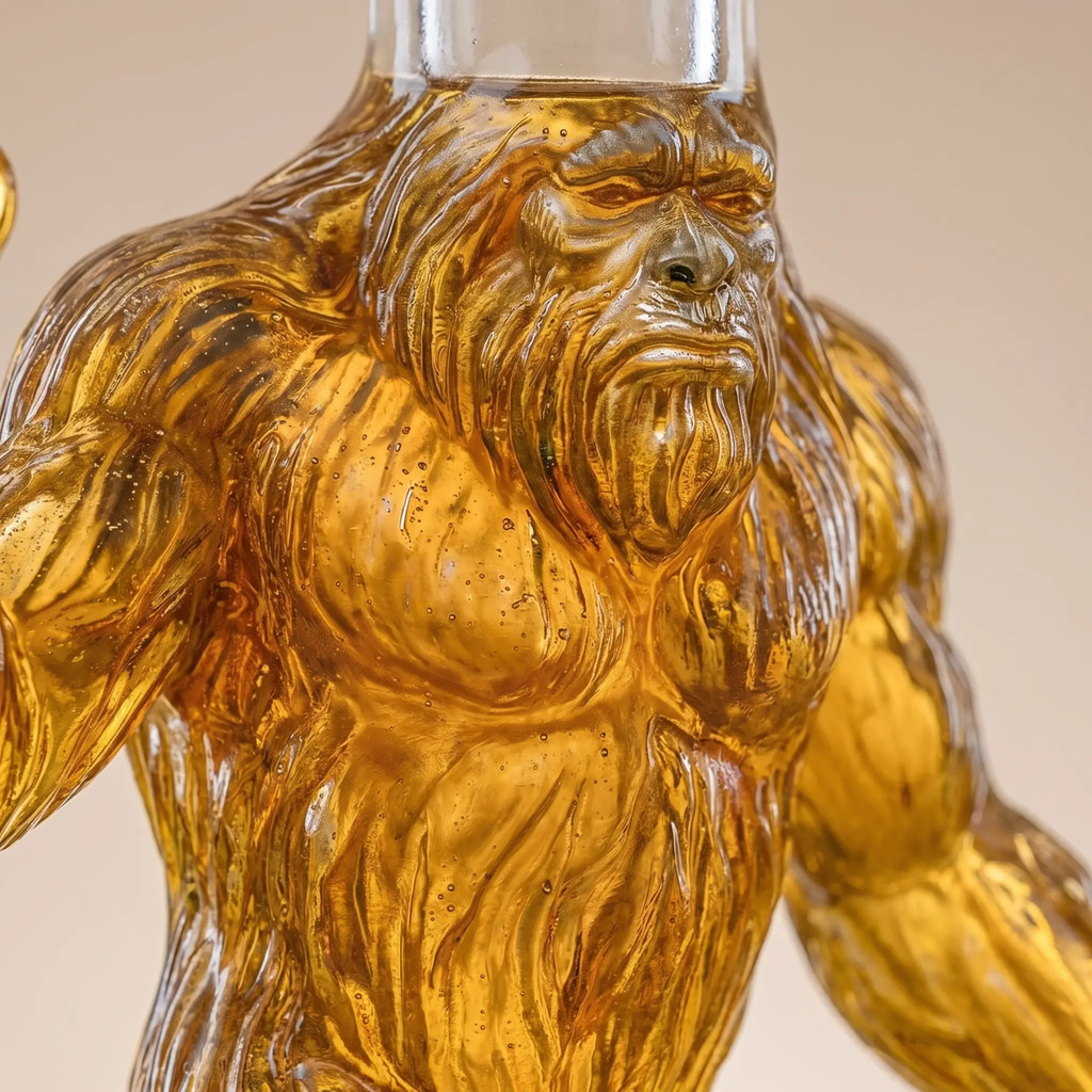 Sikunuo | Whiskey Decanter Funny Bigfoot Glass Bottle