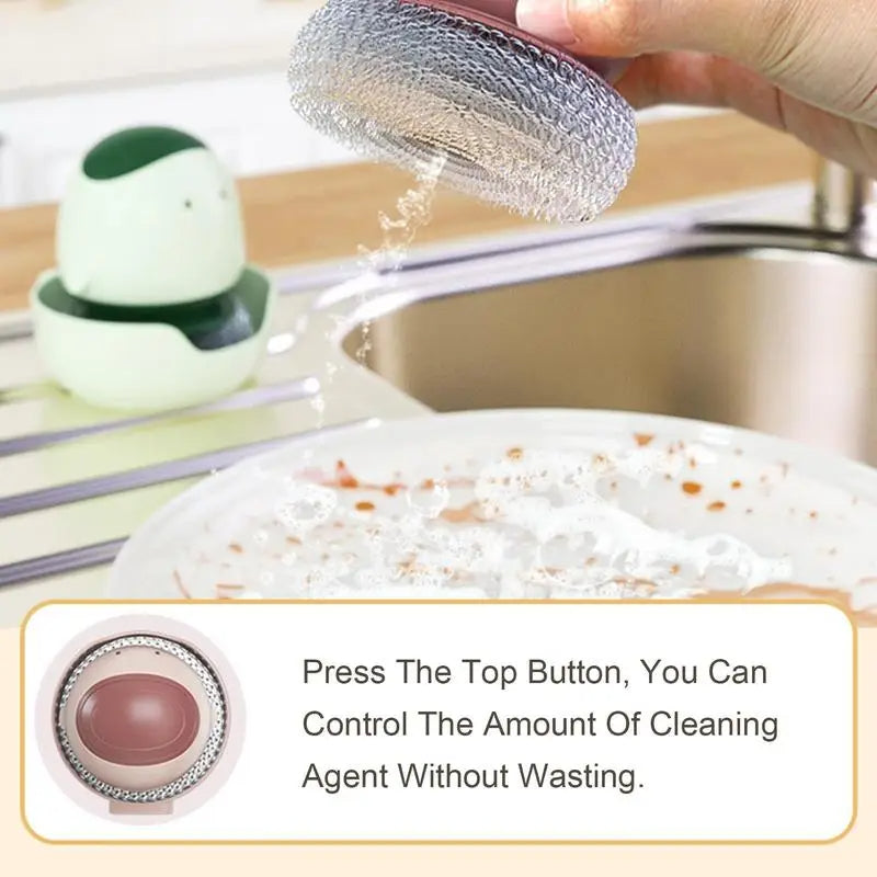 Sikunuo | Automatic Liquid Dispenser Dishwashing Brush
