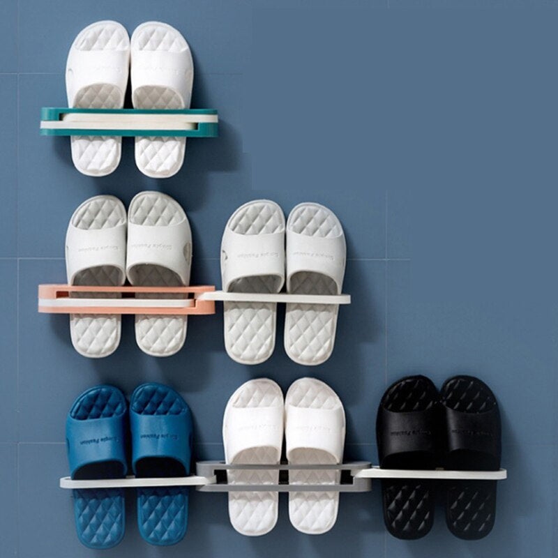 Sikunuo | Self-Adhesive Foldable Shoe Rack