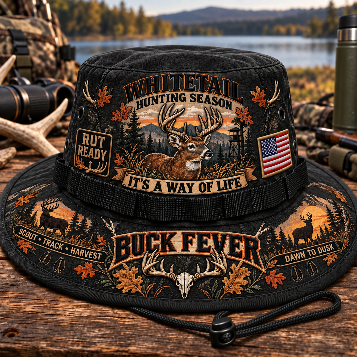 Whitetail Hunting Season Buck Fever Boonie Hat