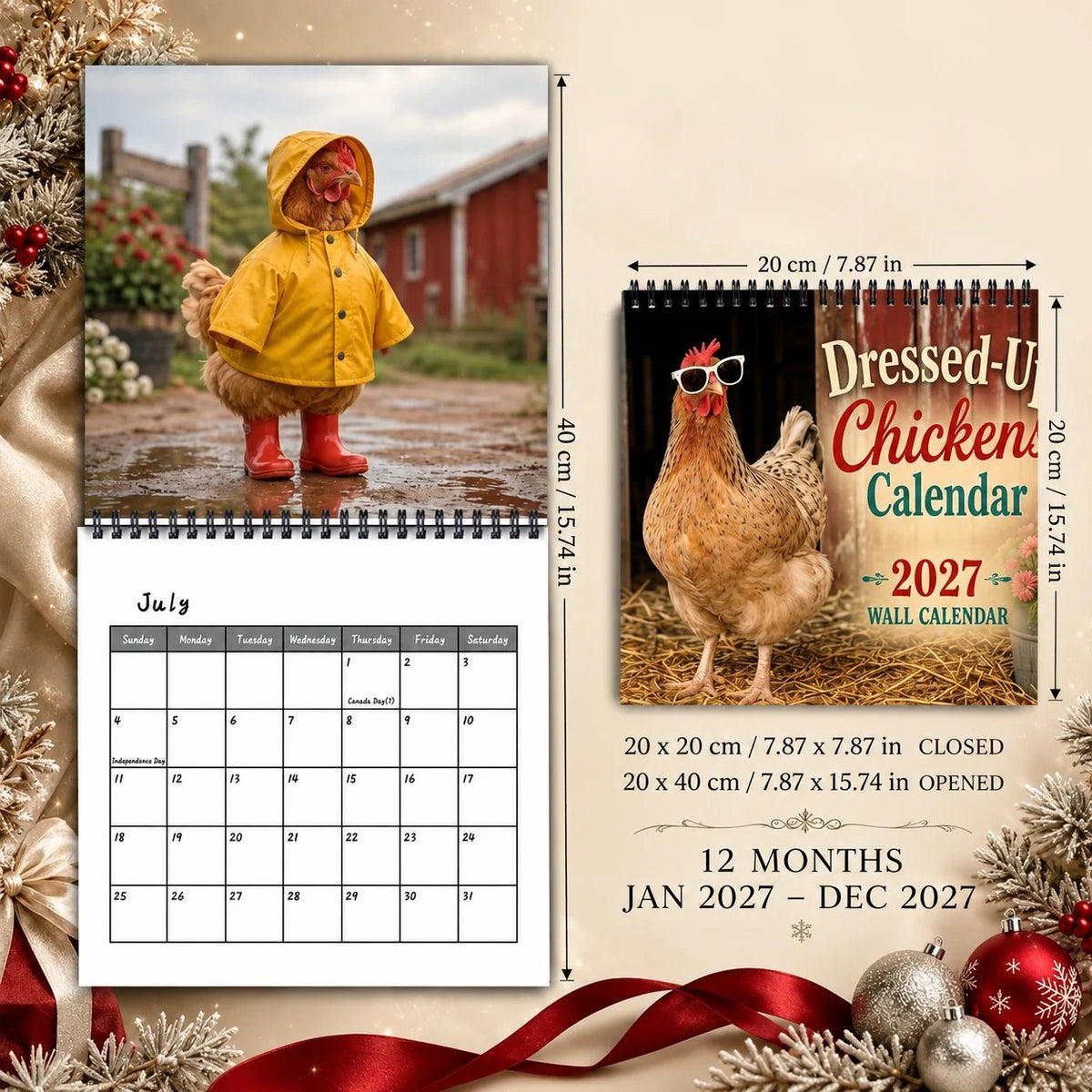 2027 Farm Chicken Calendar