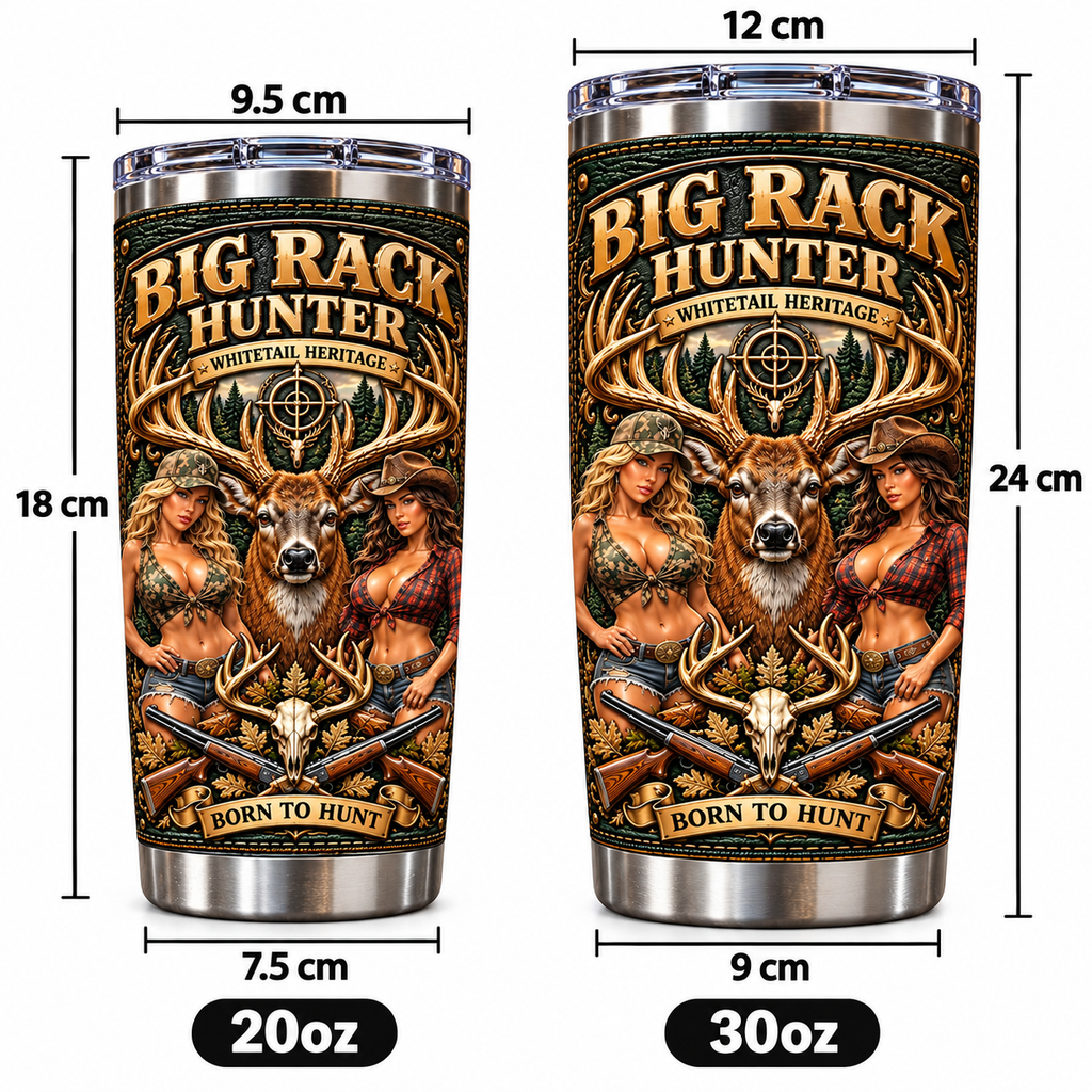 Big Rack Hunter Whitetail Heritage Insulated Travel Tumbler