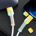 Sikunuo | 2-pack silicone charging cable pRedector with dust cap