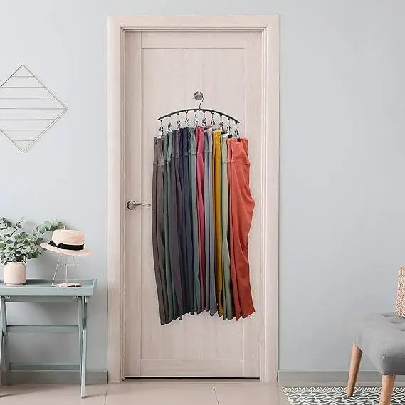 Sikunuo | 2-piece Set Leggings Organizer Hangers – with 20 Clips for space-saving storage!